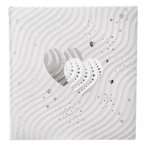 Trouwalbum Silver Hearts Goldbuch 08385