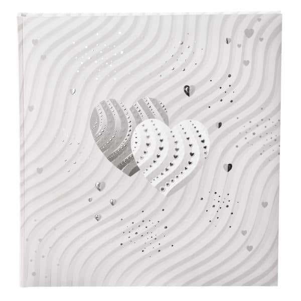 Trouwalbum Silver Hearts Goldbuch 08385