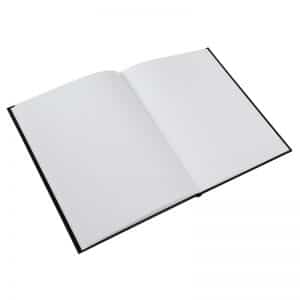 Condoleanceregister - Zwart/Zilver - 21x28 cm - Afbeelding 4