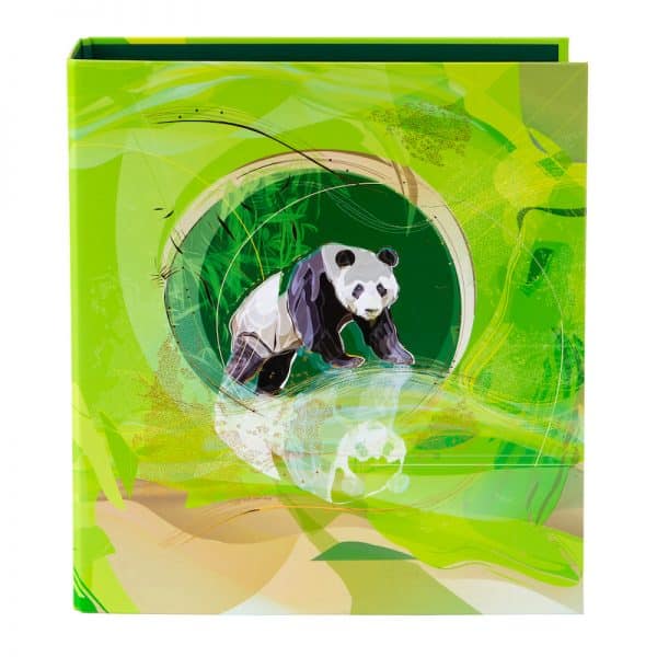 A4 ordner Panda - 2 ringen - Groen