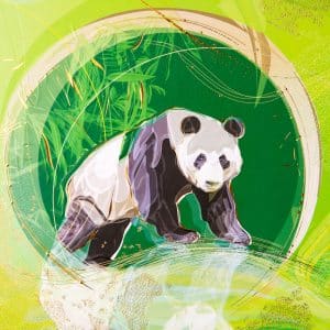 A4 ordner Panda - 2 ringen - Groen - Afbeelding 3