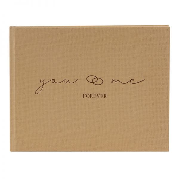 Gastenboek You and Me FOREVER | 25×20 cm goldbuch_77765