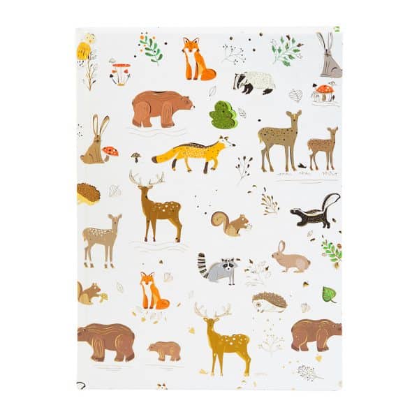 Notitieboek Woodland Charm A5 - Wit