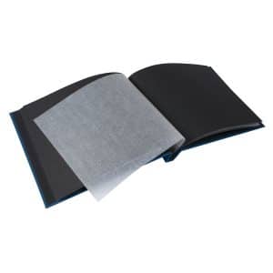 Schroefalbum Bella Vista - Petrol - zwarte bladen - Afbeelding 4