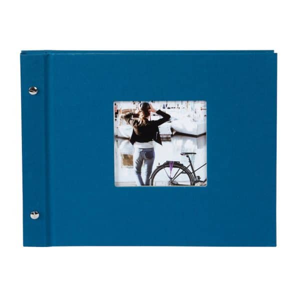 Schroefalbum Bella Vista - Petrol - witte bladen