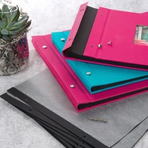 Navulset schroefalbum Bella Vista - 30 bladen - Zwart met schroeven - Afbeelding 3