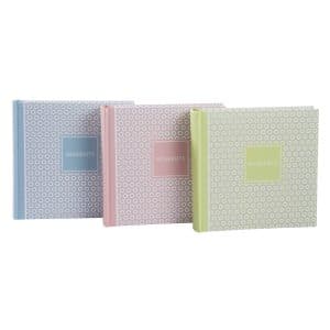 Insteekalbum Moments - 200 foto's 10x15 cm - Roze / Blauw en Groen 3 stuks