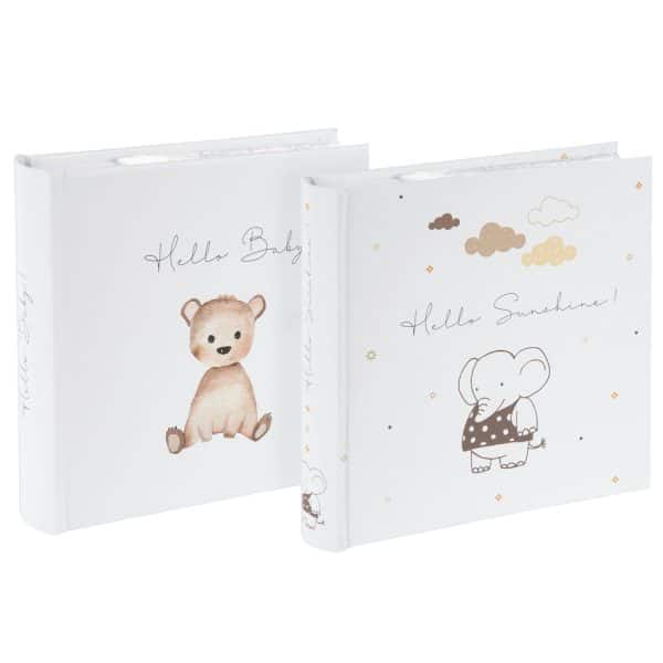Voordeelset 2 Insteekalbums First Friend - Olifant / Teddybeer - 10x15 cm
