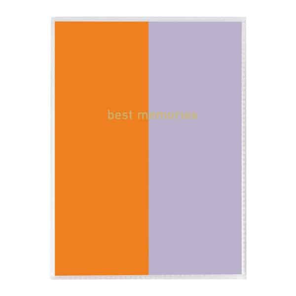 Insteekalbum Coloration - 32 foto's 10x15 cm - Oranje/Paars