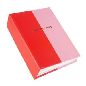 Insteekalbum Coloration - Rood/Roze - 100 foto's 10x15 cm - Afbeelding 4