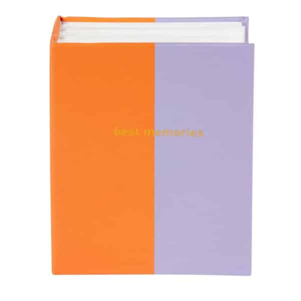 Insteekalbum Coloration - Oranje/Paars - 100 foto's 10x15 cm