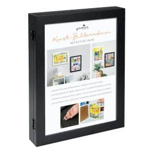 Kunst fotolijst A4 – Zwart - Hout met magnetische sluiting - Afbeelding 3