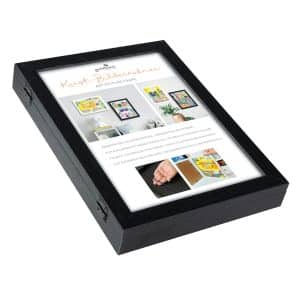 Kunst fotolijst A4 – Zwart - Hout met magnetische sluiting - Afbeelding 4