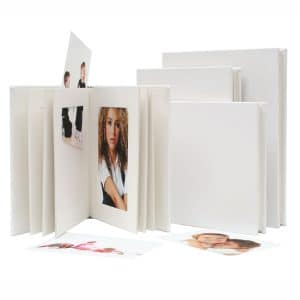 Passepartout album - Wit met kaft in kunstleder voor 10 foto's