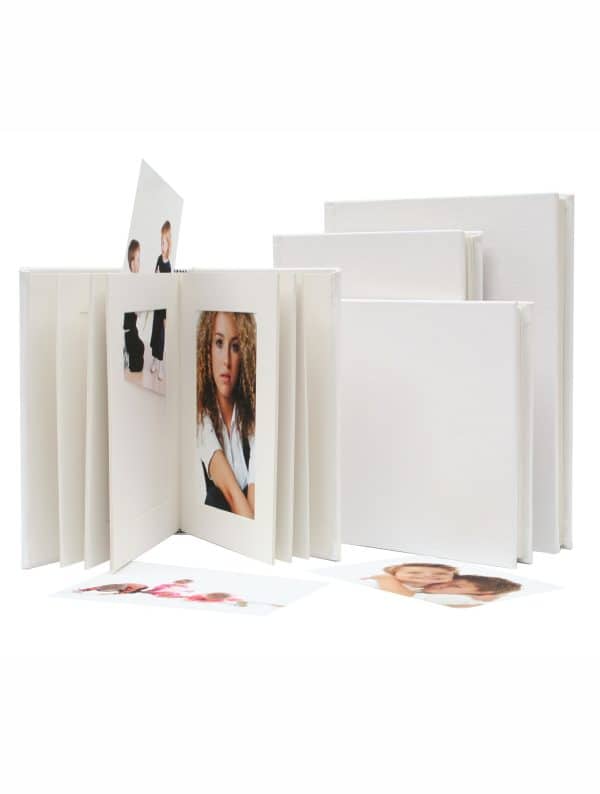 Passepartout album - Wit met kaft in kunstleder voor 10 foto's