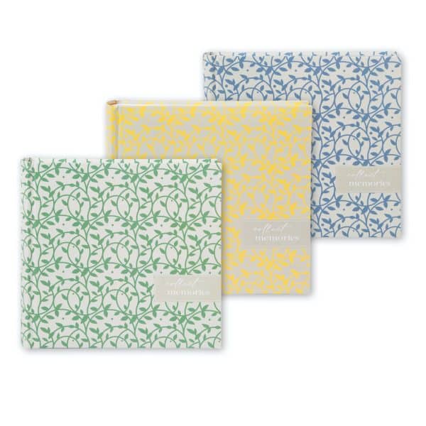 Voordeelset 3 Insteekalbums Florentine - Groen / Geel / Blauw - 200 foto's 10x15 cm