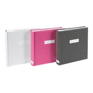 Voordeelset 3 Insteekalbums Urban Edge – Wit/Rood/Zwart – 200 foto’s 10x15 cm