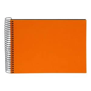 Spiraalalbum Bella Vista - 24x17 cm - Zon oranje/Zwart