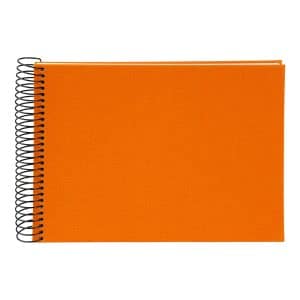 Spiraalalbum Bella Vista - 24x17 cm - Zon oranje/Wit