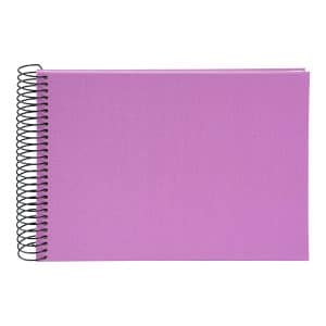 Spiraalalbum Bella Vista - 24x17 cm - Lavendel/Wit