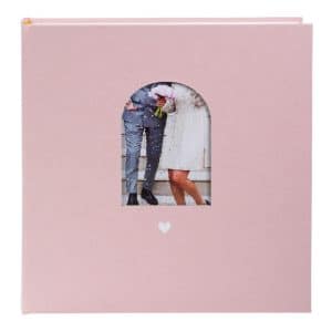 Trouwalbum Hartenmoment - Roze - 30x31 cm