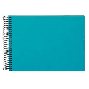 Spiraalalbum Bella Vista - 24x17 cm - Turquoise/Wit