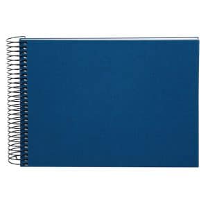 Spiraalalbum Bella Vista - 24x17 cm - Blauw met witte pagina’s