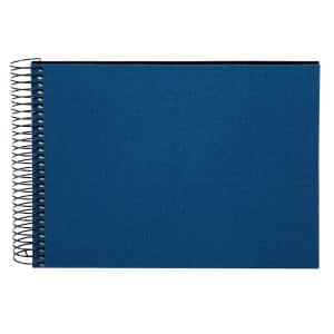 Spiraalalbum Bella Vista - 24x17 cm - Donker blauw met zwarte pagina’s